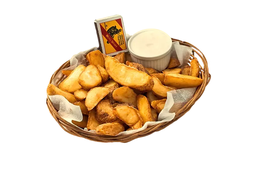 kartupeļu daiviņas ar mērci